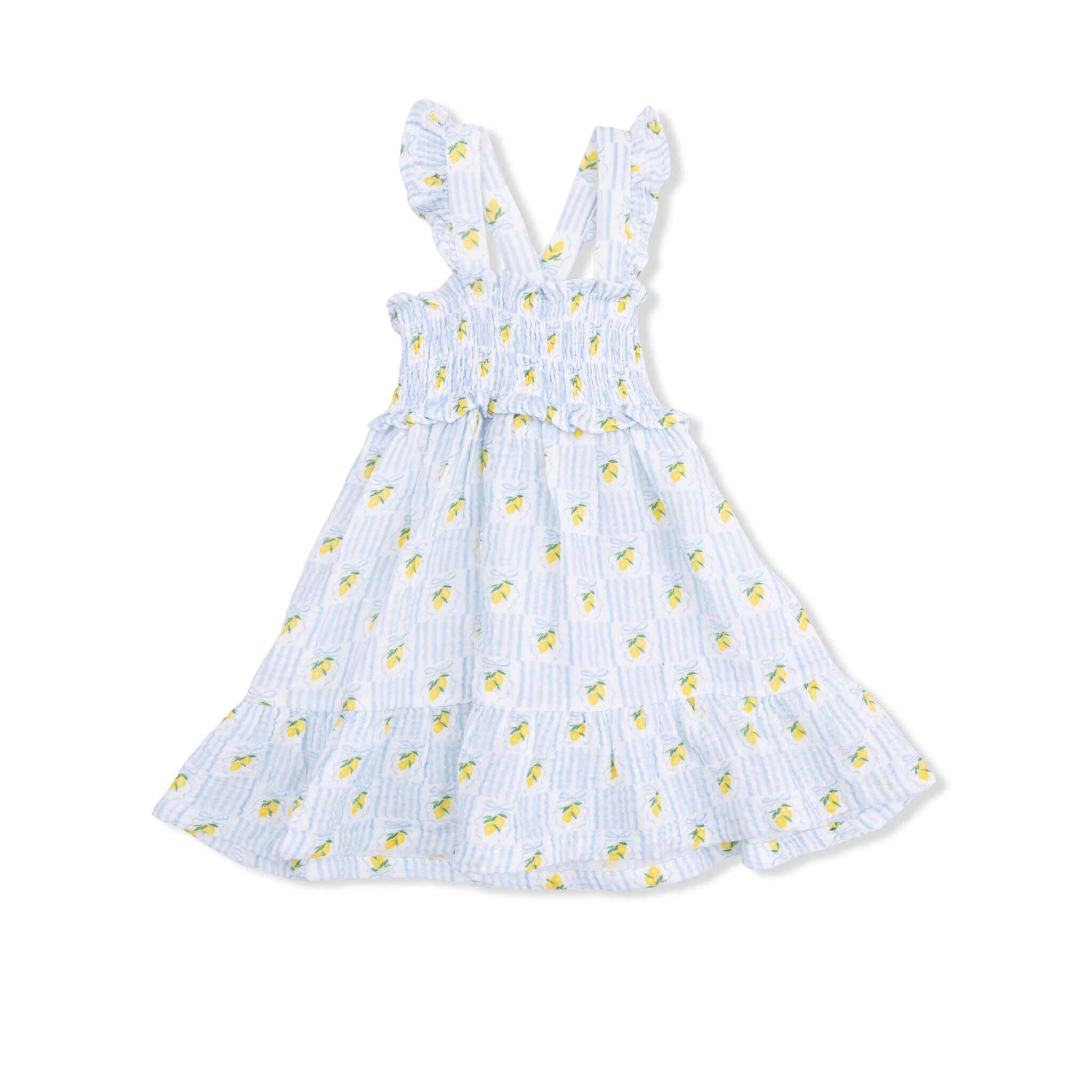 Angel Dear Angel Dear Lovely Lemons Smocked Ruffle Sundress