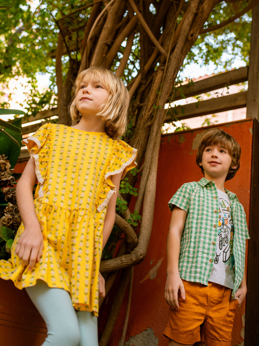 Tea Collection Tea Crochet Trim Ruffle Dress