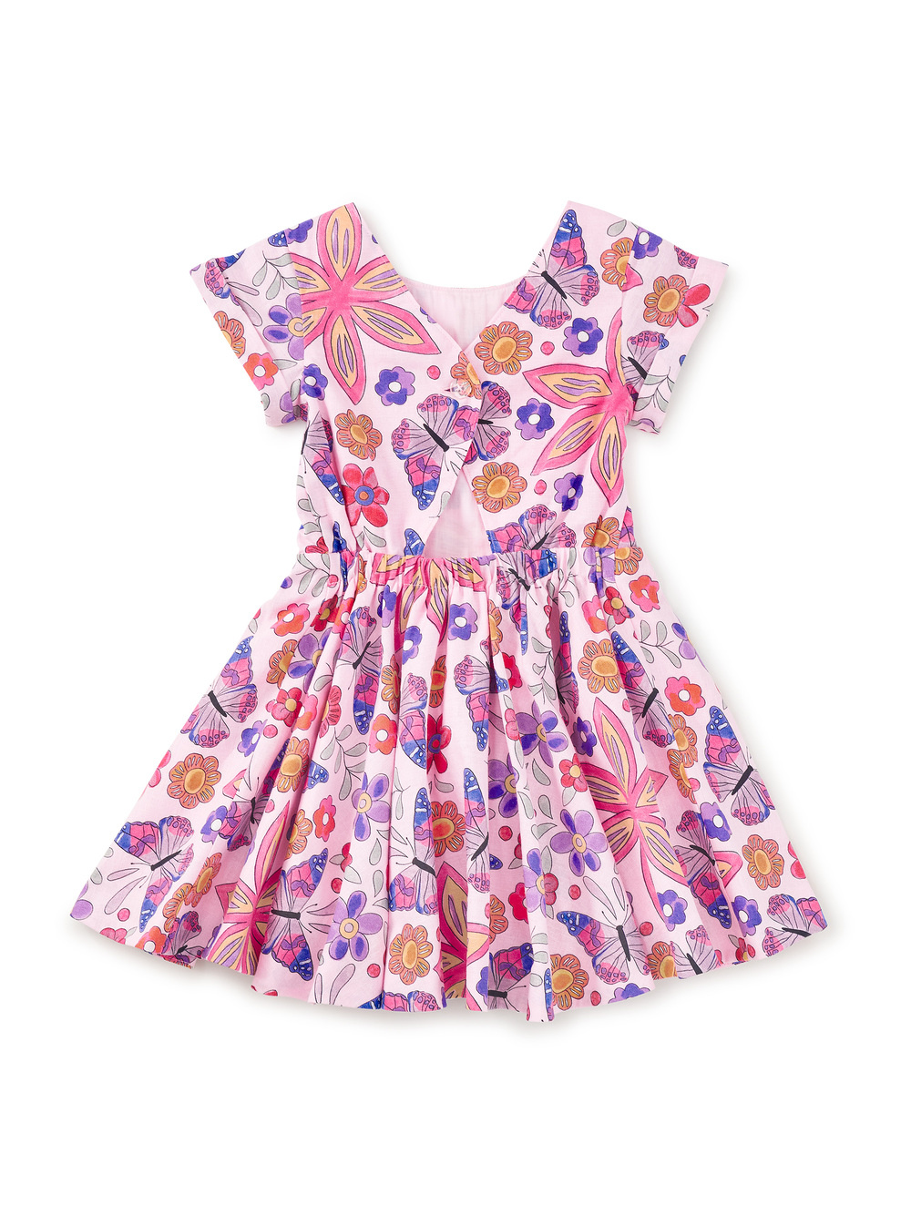 Tea Collection Tea Button Back Skirted Dress