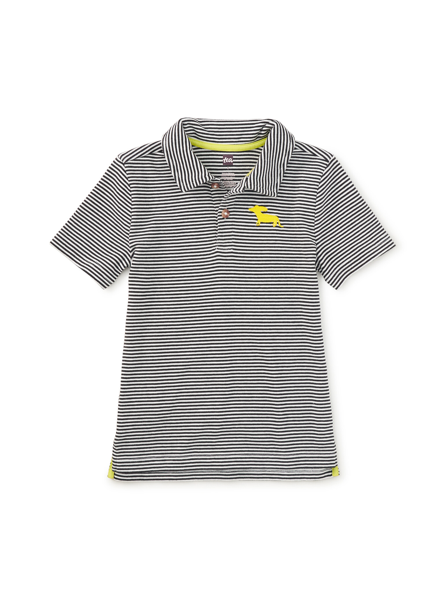 Tea Collection Tea Striped Embroidered Polo