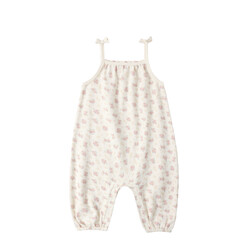 Quincy Mae Quincy Mae Flower Field Smocked Jumpsuit