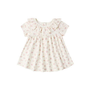 Quincy Mae Quincy Mae Flower Field Ruffle Collar Jersey Dress