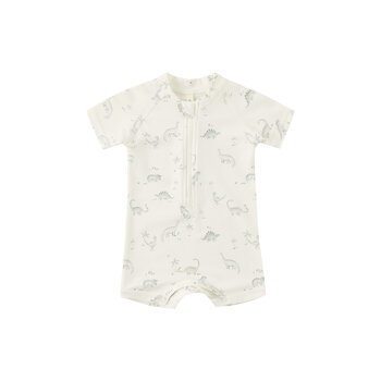 Quincy Mae Quincy Mae Dinosaur Zip Rashguard One-Piece