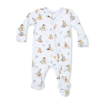 Angel Dear Angel Dear Lake Buddy Dogs 2 Way Zipper Footie