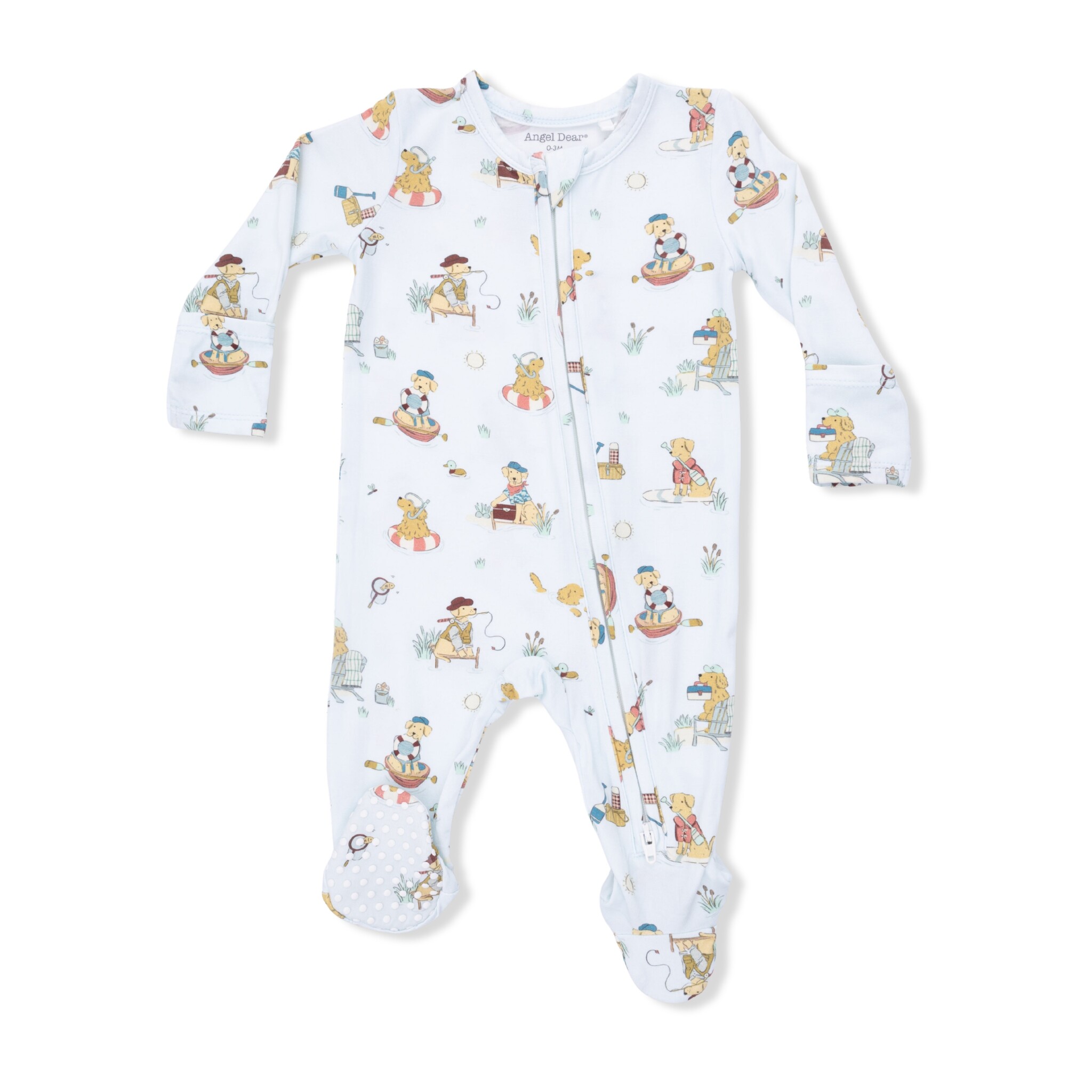 Angel Dear Angel Dear Lake Buddy Dogs 2 Way Zipper Footie