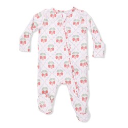 Angel Dear Angel Dear Sweet Strawberries 2 Way Zipper Footie