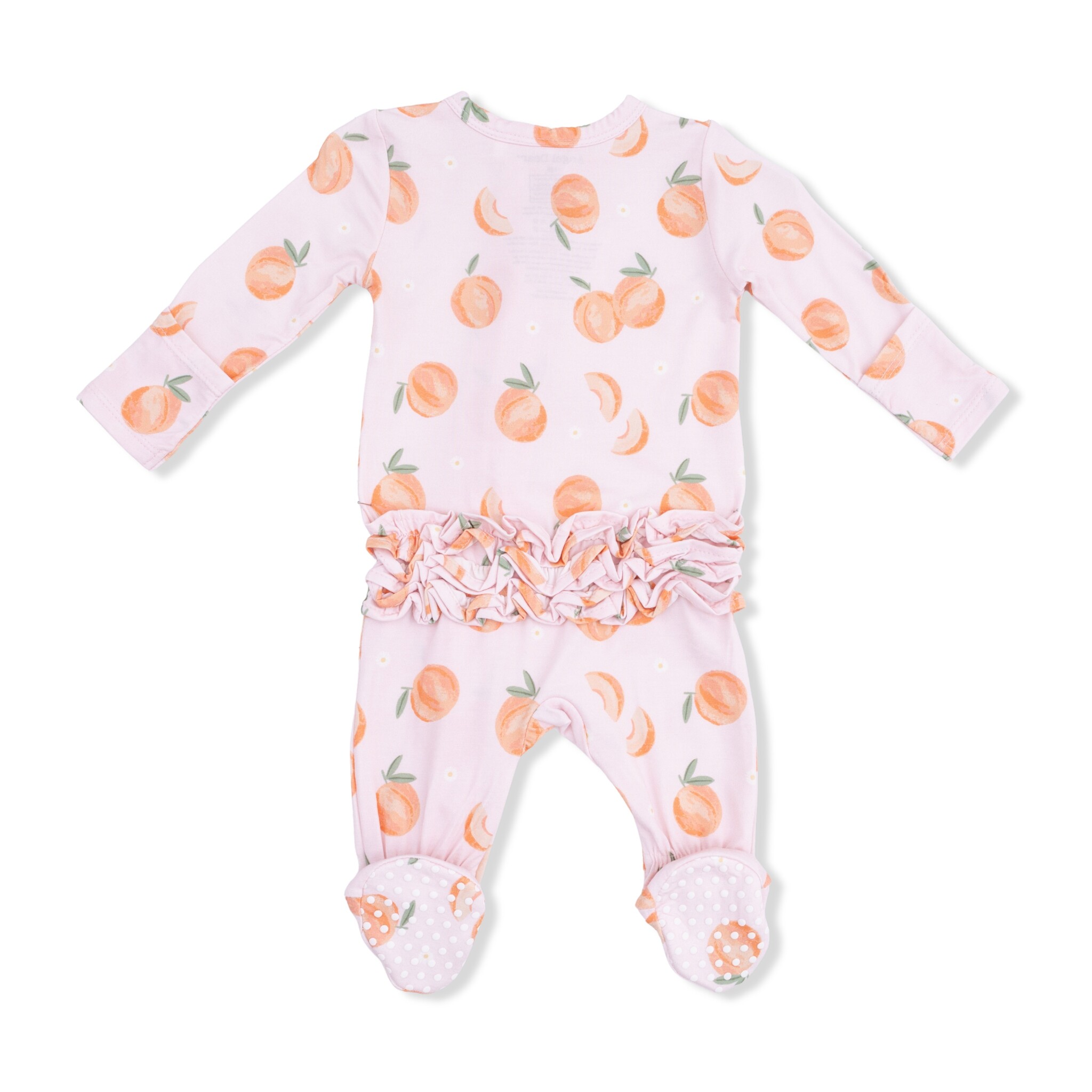 Angel Dear Angel Dear Sweet Peach 2 Way Zipper Footie