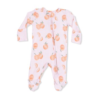 Angel Dear Angel Dear Sweet Peach 2 Way Zipper Footie