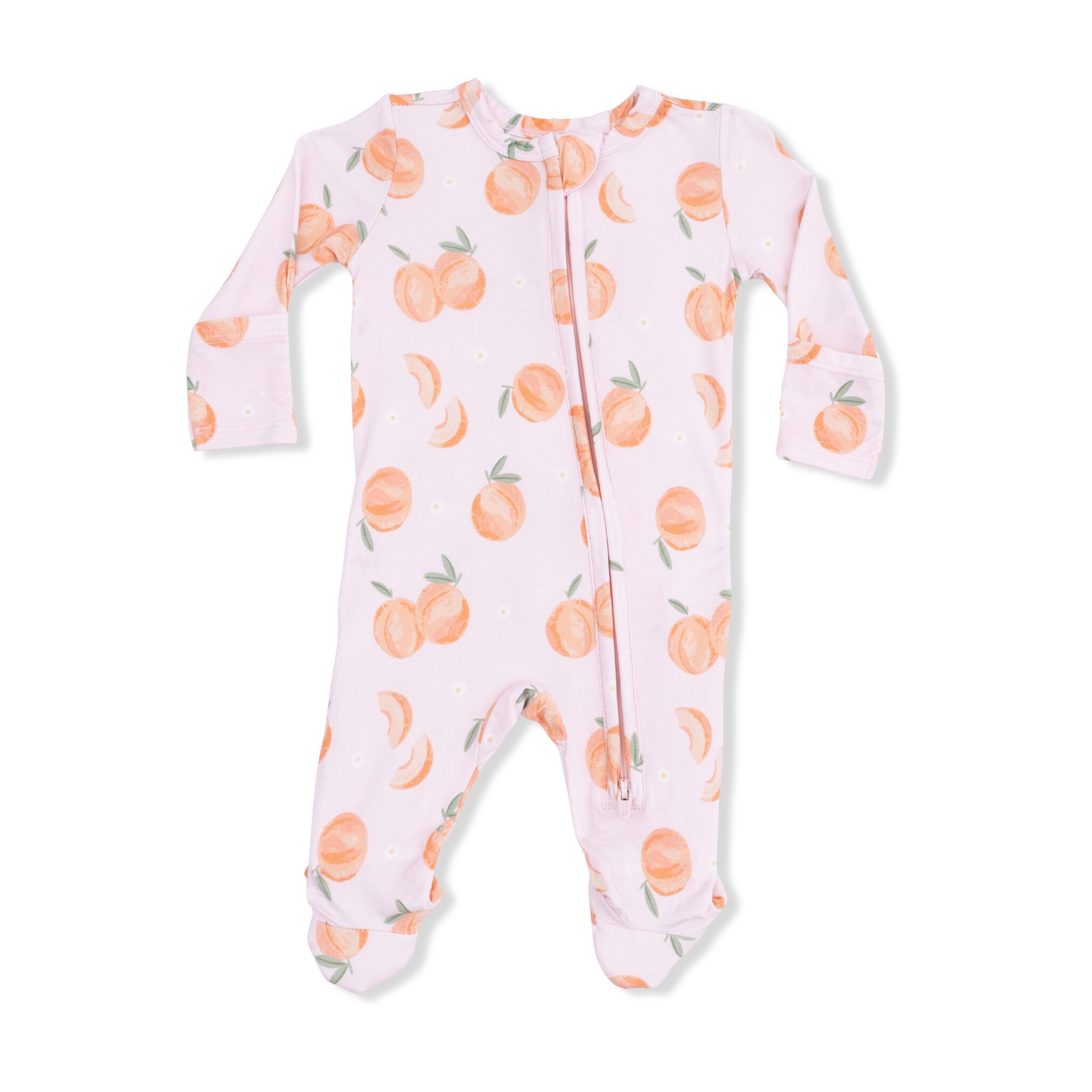 Angel Dear Angel Dear Sweet Peach 2 Way Zipper Footie