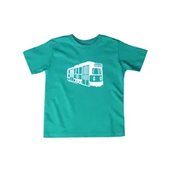 Sidetrack Sidetrack Boston MBTA Green Line Short Sleeve Tee  Shirt