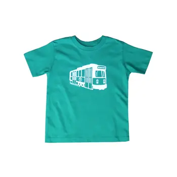 Sidetrack Sidetrack Boston MBTA Green Line Short Sleeve Tee  Shirt