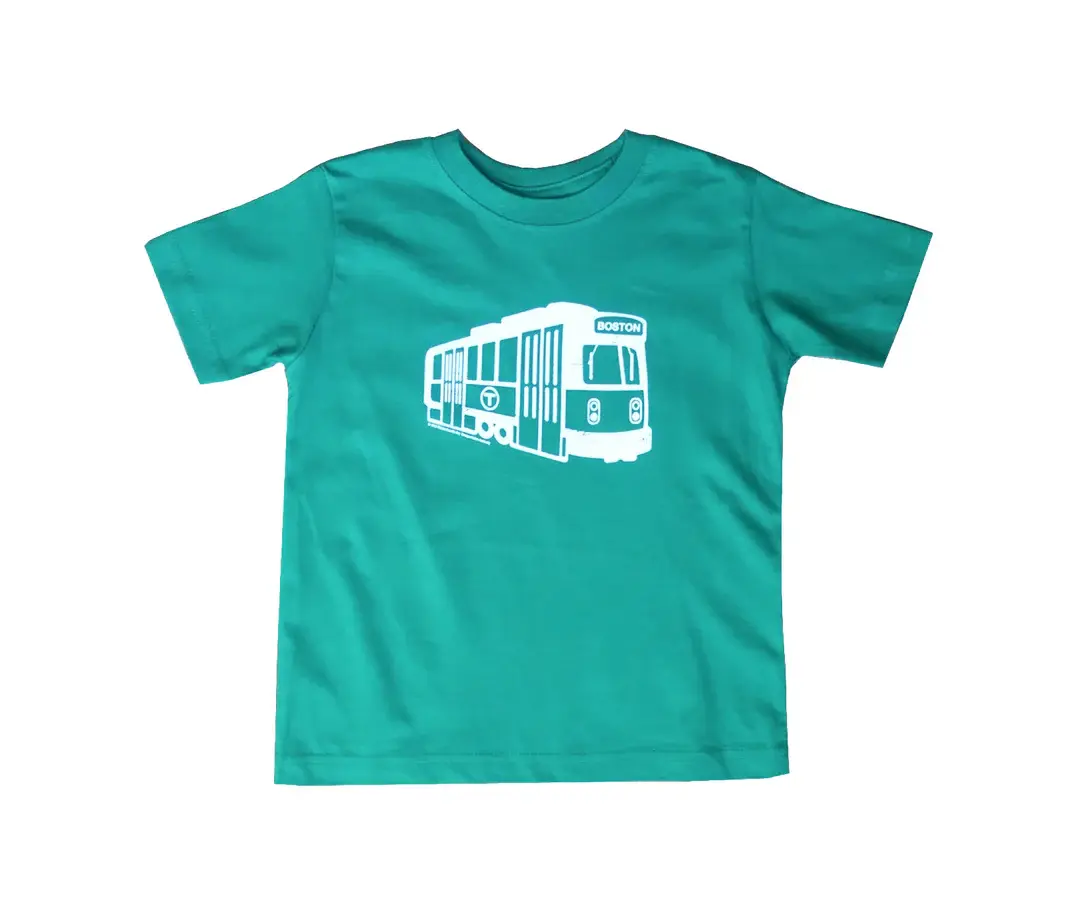 Sidetrack Sidetrack Boston MBTA Green Line Short Sleeve Tee  Shirt