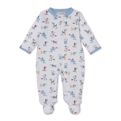 kissy kissy Kissy Kissy Puppy Patch Zipper Footie
