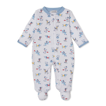 kissy kissy Kissy Kissy Puppy Patch Zipper Footie