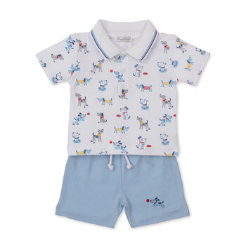 kissy kissy Kissy Kissy Puppy Patch Bermuda Set