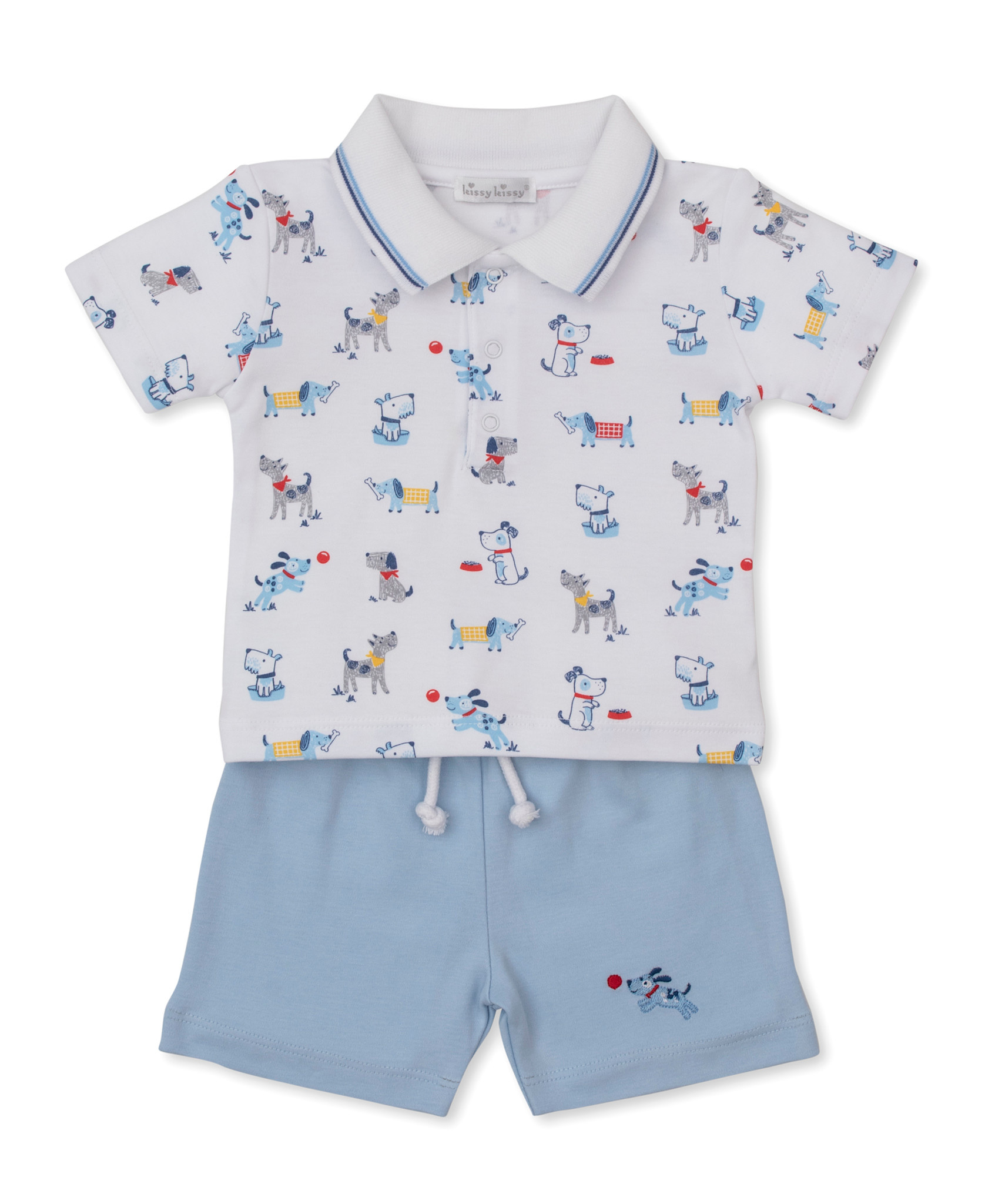 kissy kissy Kissy Kissy Puppy Patch Bermuda Set
