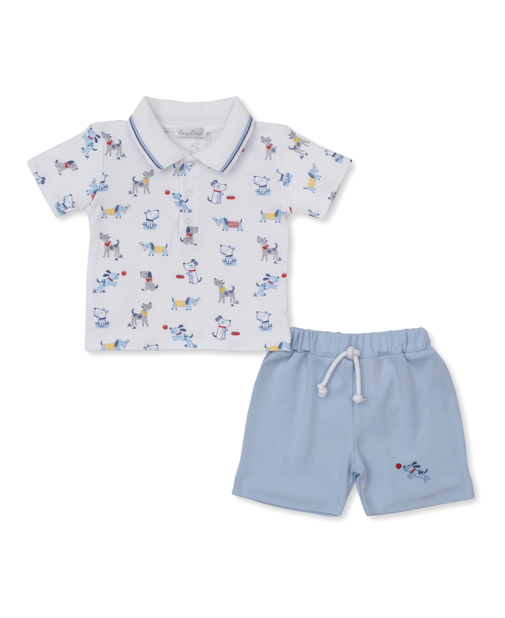 kissy kissy Kissy Kissy Puppy Patch Bermuda Set