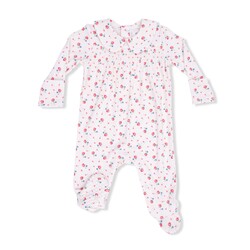 Angel Dear Angel Dear Joli Smocked Peter Pan Snap Footie