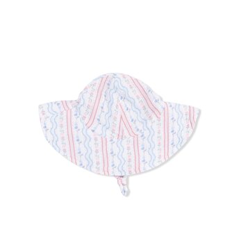 Angel Dear Angel Dear Tulip Stripe Wide Brim Sun Hat