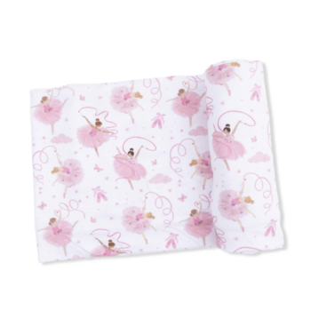 Angel Dear Angel Dear Ribbon Ballerinas Swaddle Blanket