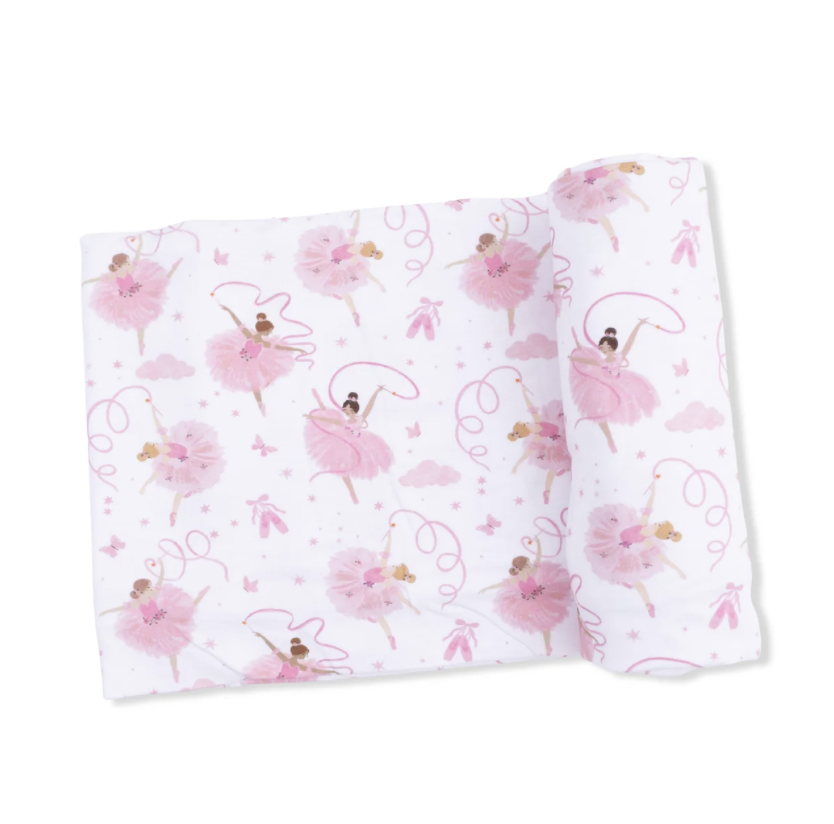 Angel Dear Angel Dear Ribbon Ballerinas Swaddle Blanket