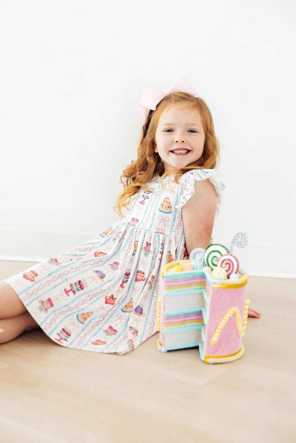 Mila & Rose Mila & Rose Birthday Cakes Flutter Sleeve Twirl Dress