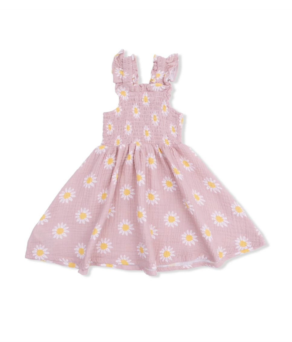 Angel Dear Angel Dear Caitlyn's Daisy Smocked Dress