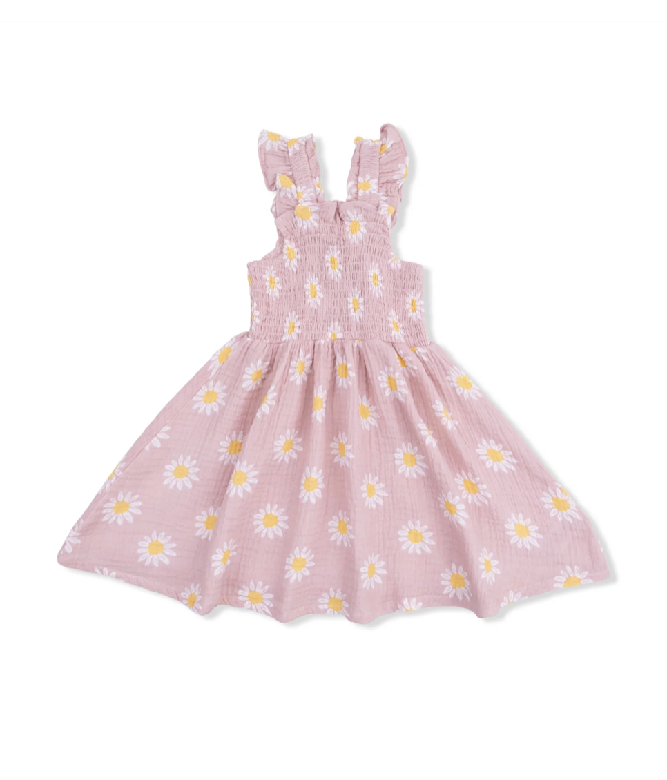 Angel Dear Angel Dear Caitlyn's Daisy Smocked Dress