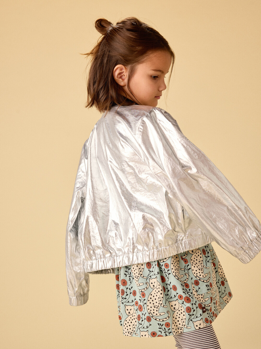 Tea Collection Tea Metallic Bomber Jacket