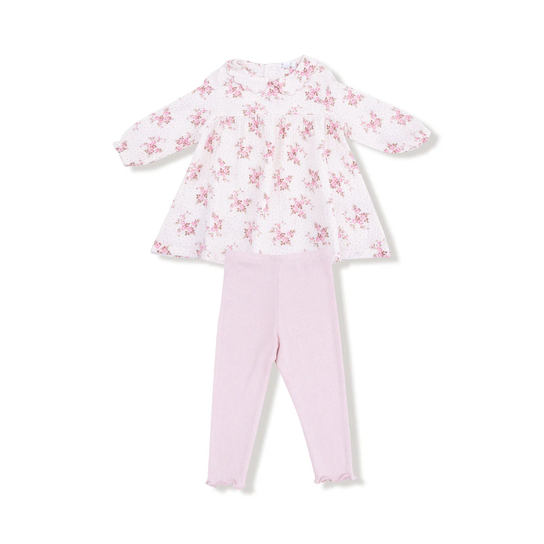 Angel Dear Angel Dear Belle Rosette Dot Dress & Legging Set