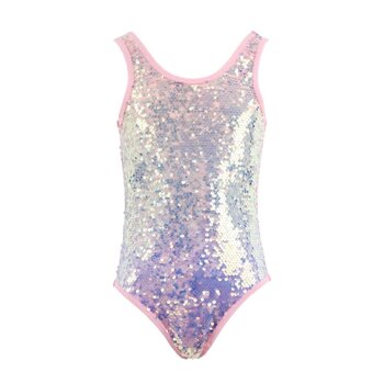 Lola & the Boys Lola & The Boys Sequin Ombre Shimmer Swimsuit