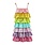 Lola & the Boys Lola & The Boys Rainbow Tiered Shimmer Dress