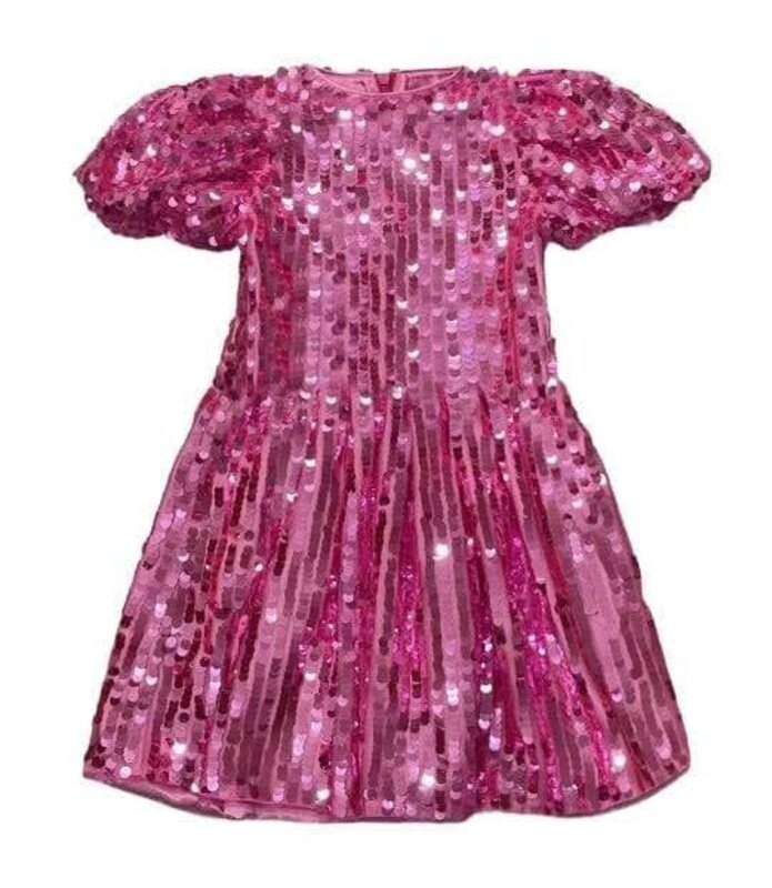 lola and the boys sequin dress Bubble Gum Shimmer Step into a world of color with this dress Lola + The Boys Sequin