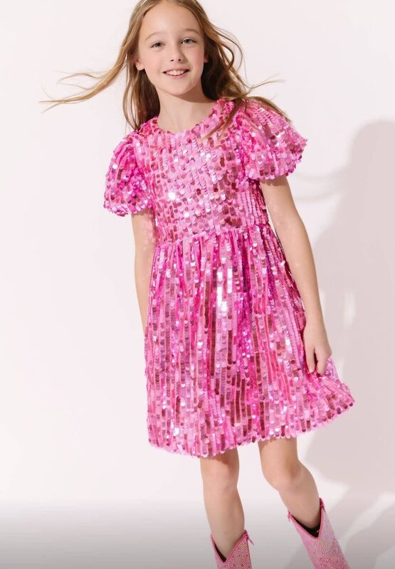 lola and the boys sequin dress + Rainbow Tiered Dream Dress, 2 creating a charming and elegant silhouette Lola and The Boys Bubble
