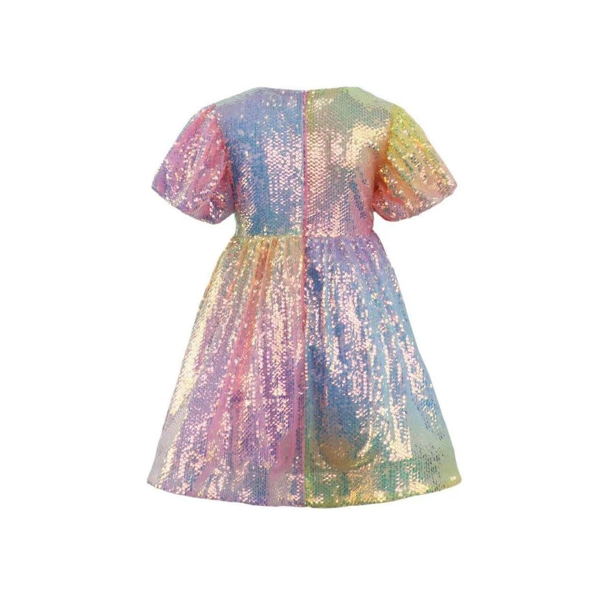 Lola & the Boys Lola & The Boys Ombre Sunset Sparkle Party Dress