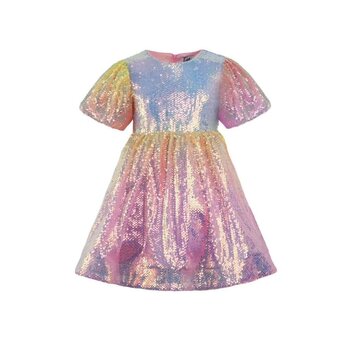 Lola & the Boys Lola & The Boys Ombre Sunset Sparkle Party Dress