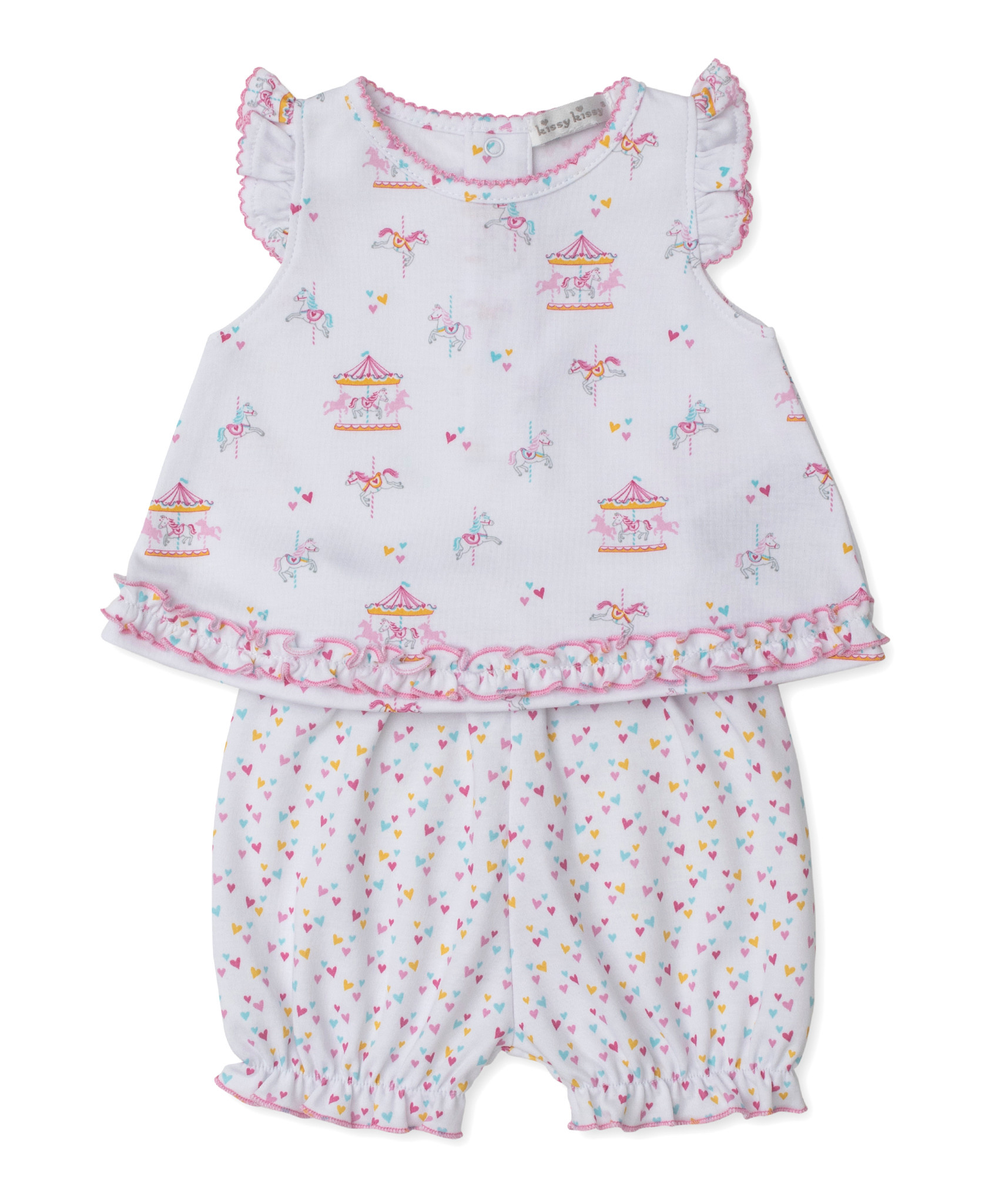 kissy kissy Kissy Kissy Carousel Magic Sunsuit Set