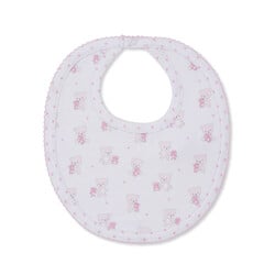 kissy kissy Kissy Kissy Teddy Bear Love Reversible Bib - Pink