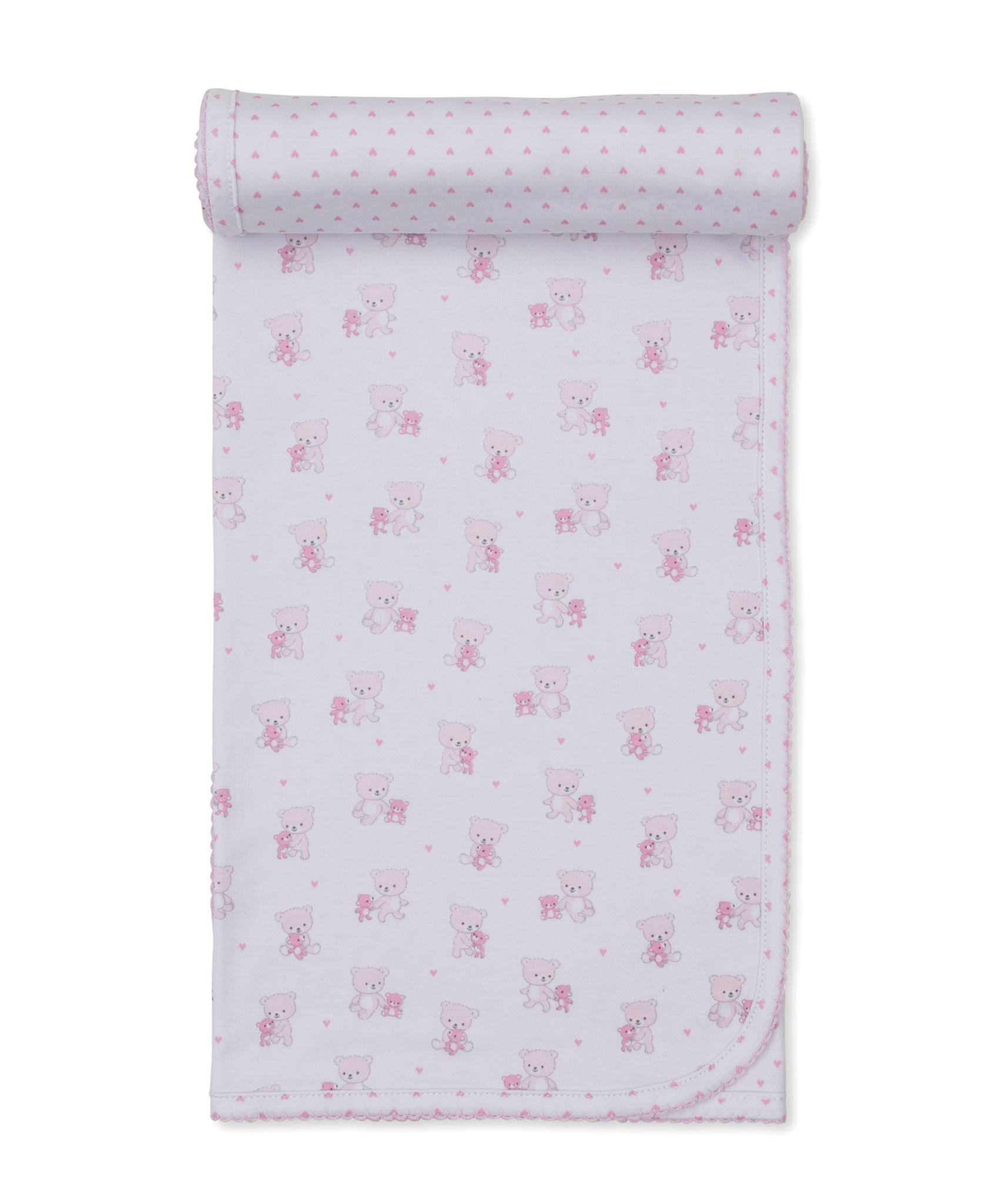kissy kissy Kissy Kissy Teddy Bear Love Reversible Blanket - Pink
