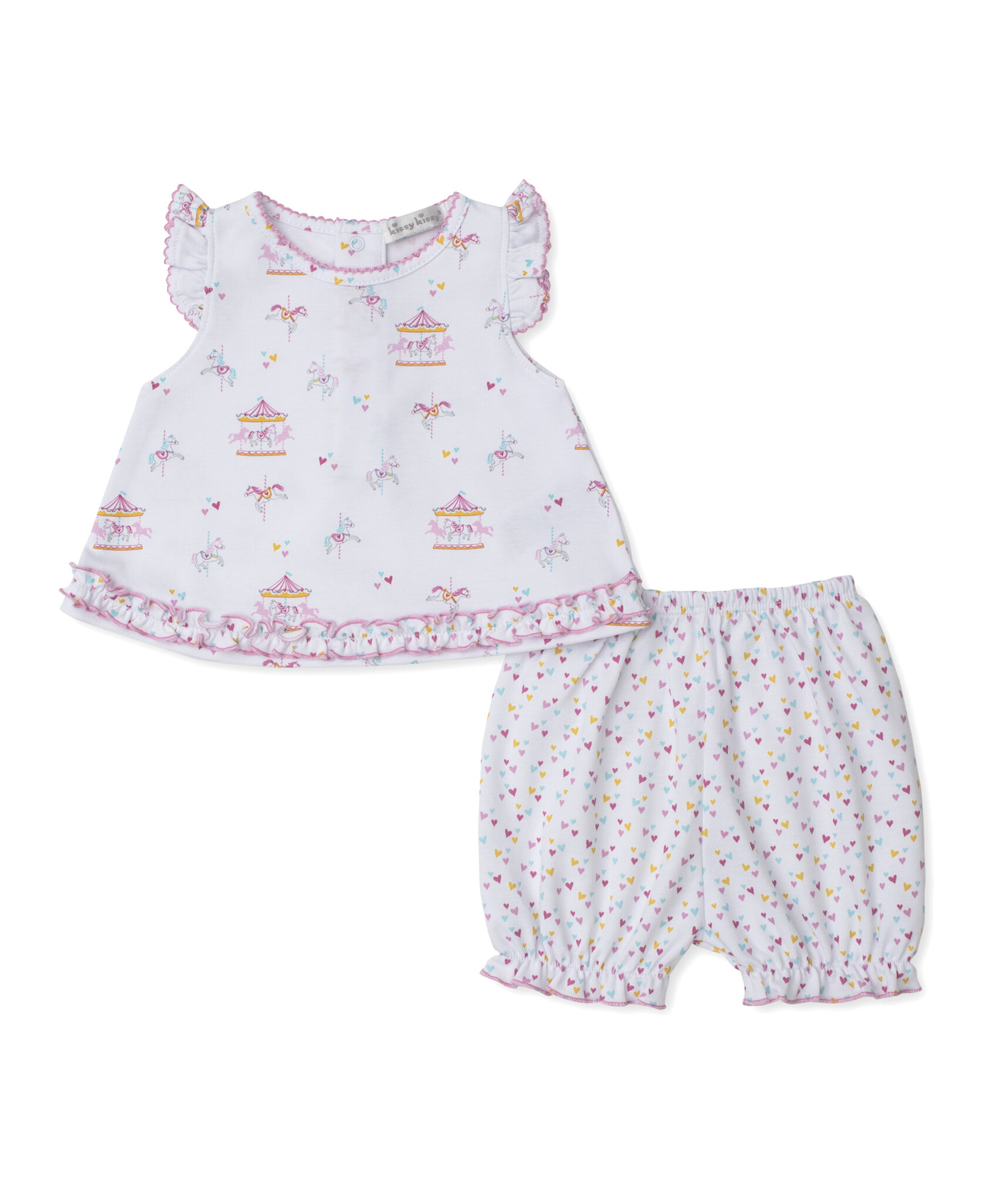 kissy kissy Kissy Kissy Carousel Magic Sunsuit Set