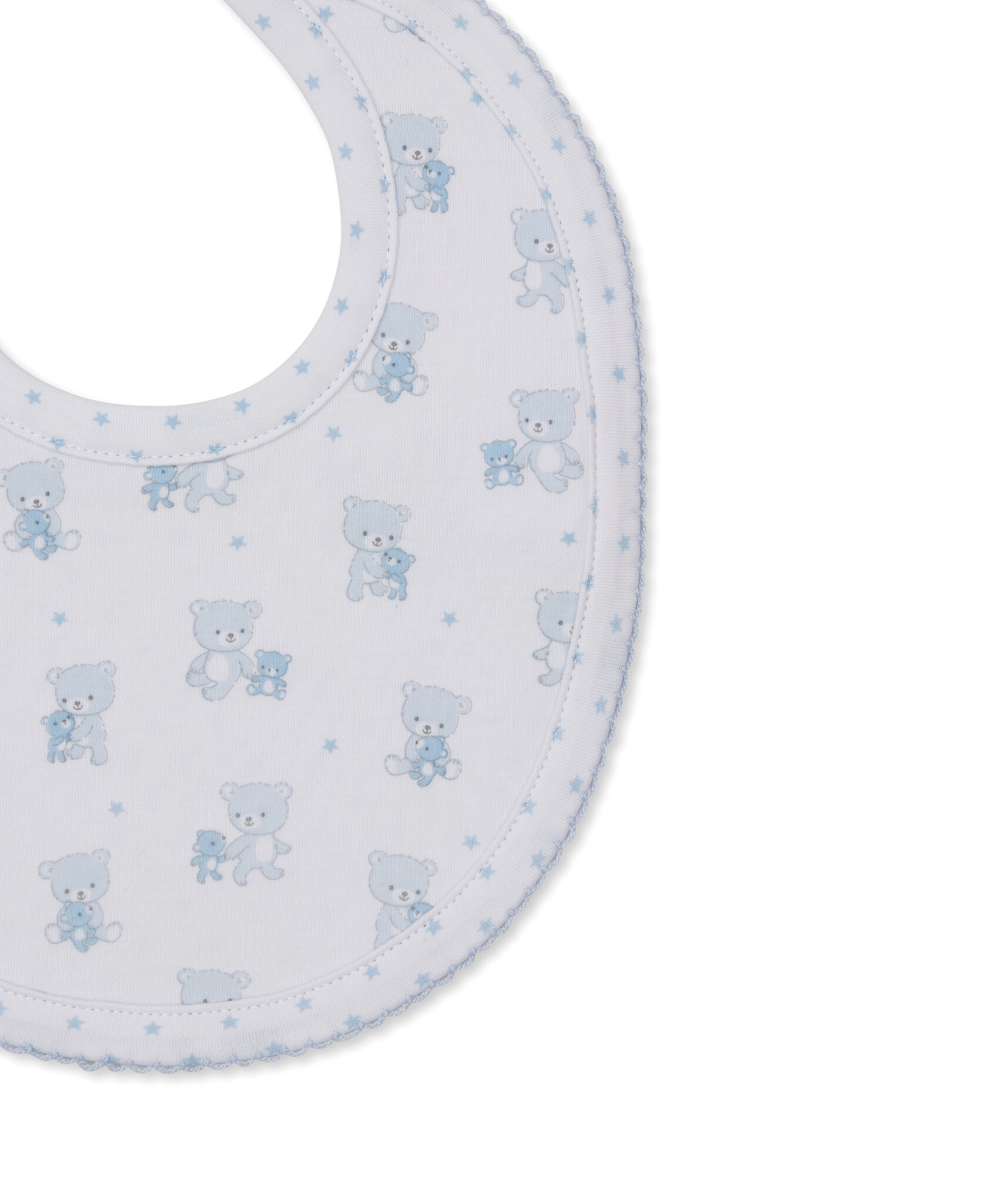 kissy kissy Kissy Kissy Teddy Bear Love Reversible Bib - Light Blue