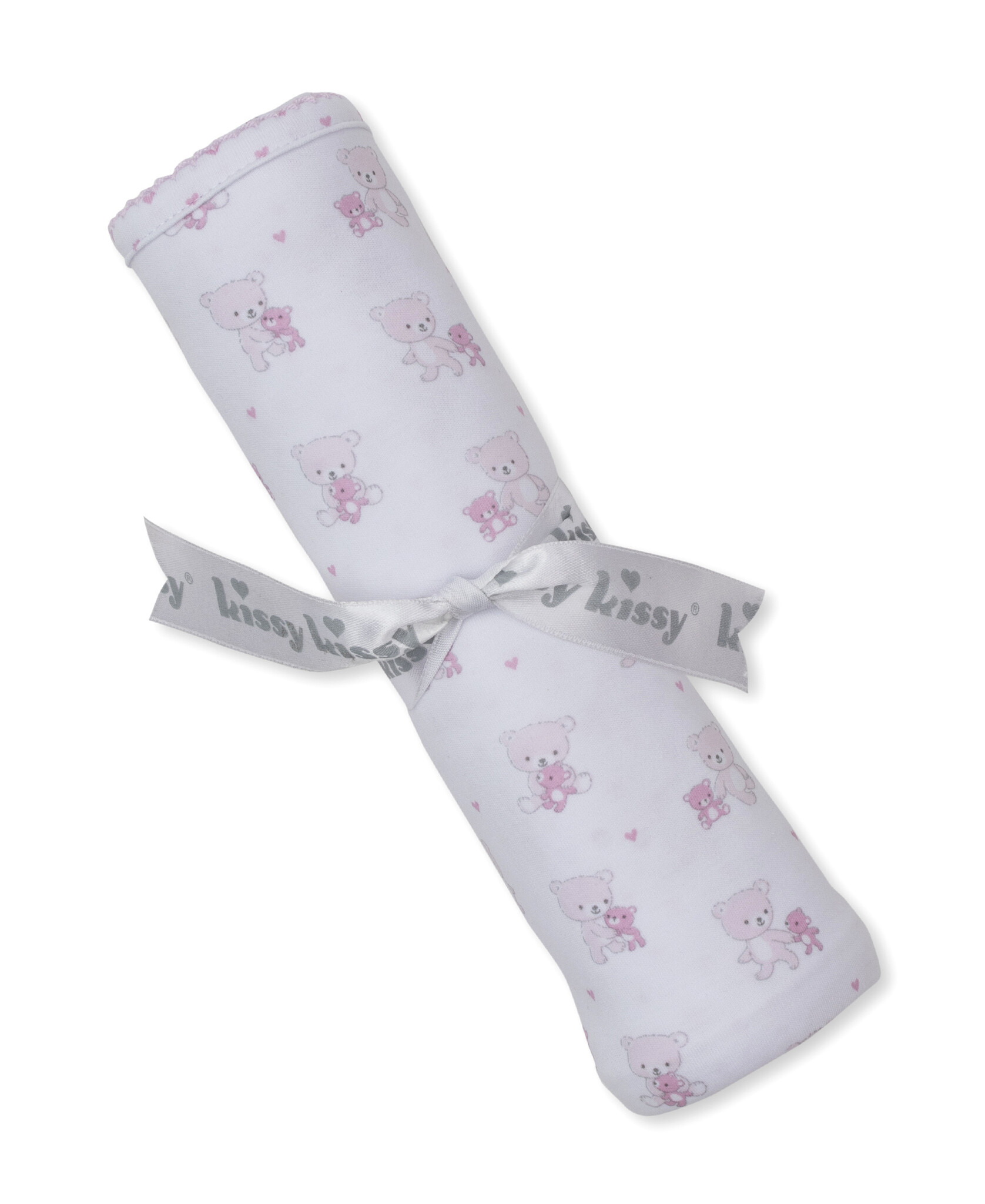 kissy kissy Kissy Kissy Teddy Bear Love Reversible Blanket - Pink