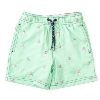 Shade Critters Shade Critters Mint Shark Swim Trunks