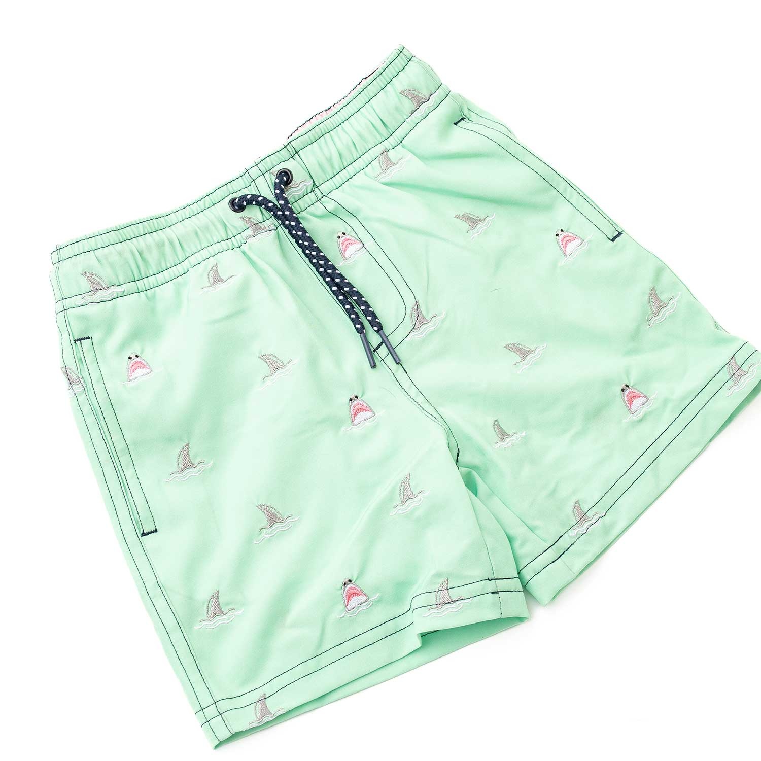 Shade Critters Shade Critters Mint Shark Swim Trunks