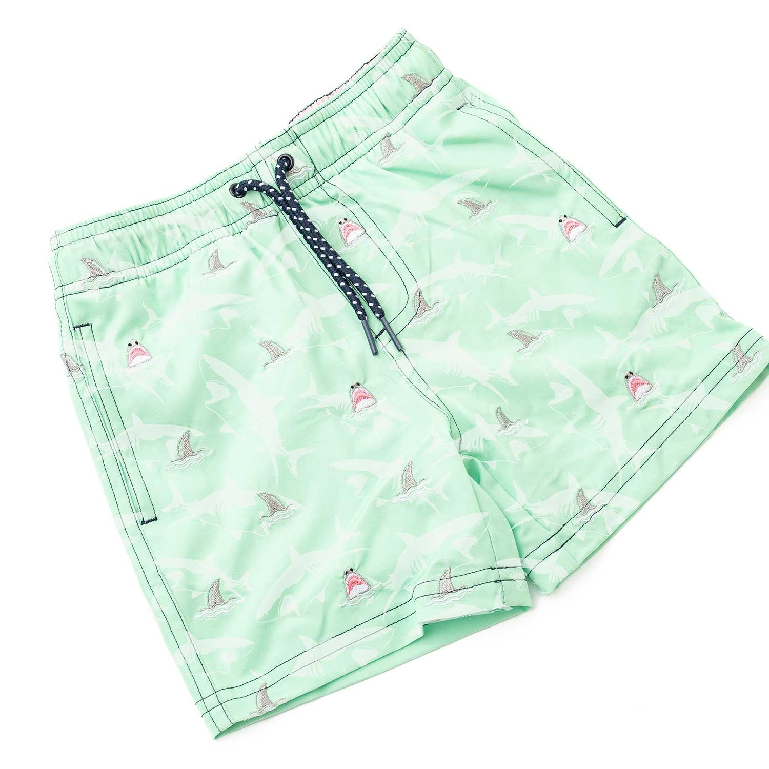 Shade Critters Shade Critters Mint Shark Swim Trunks