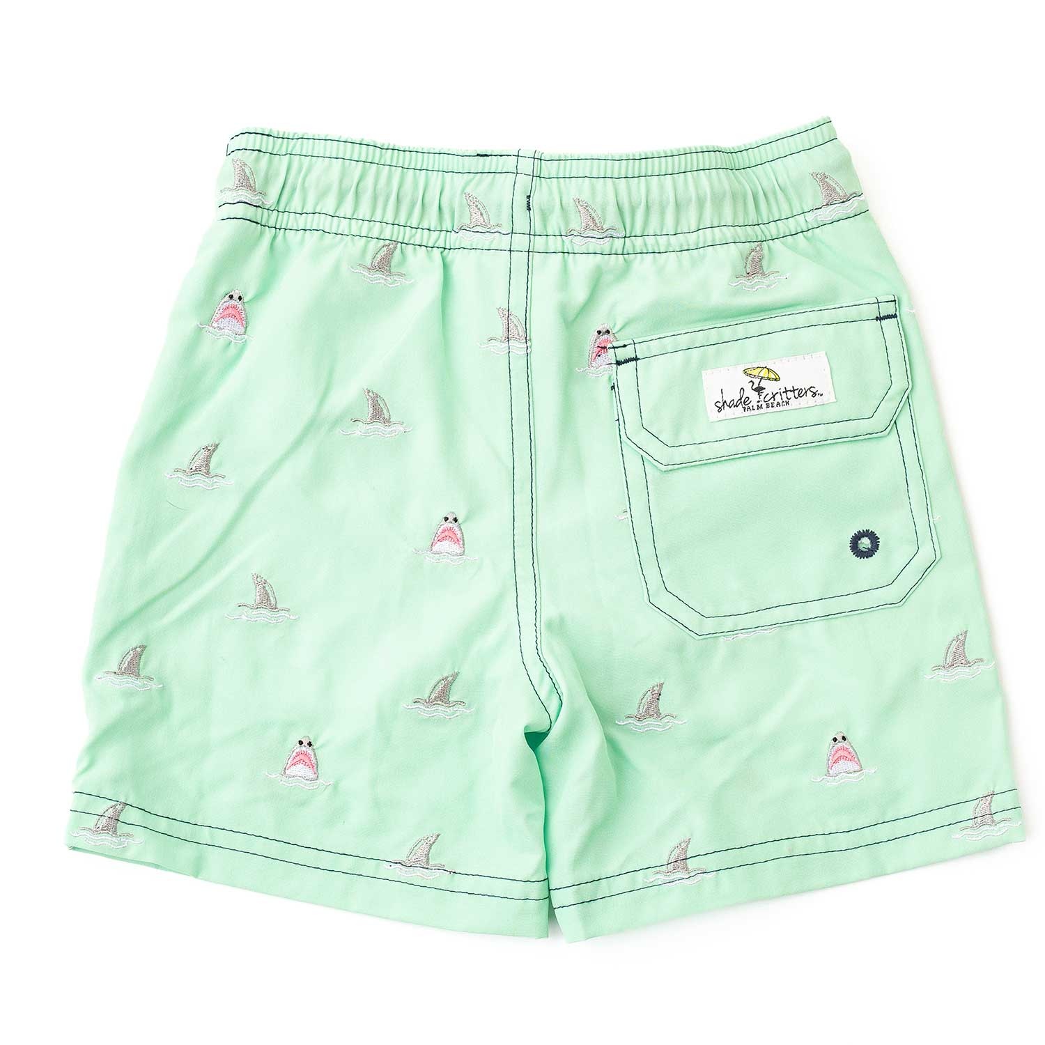 Shade Critters Shade Critters Mint Shark Swim Trunks