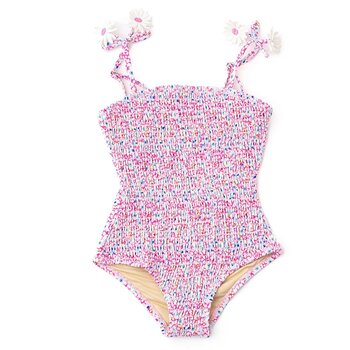 Shade Critters Shade Critters  Smocked Electric Ditsy Swimsuit