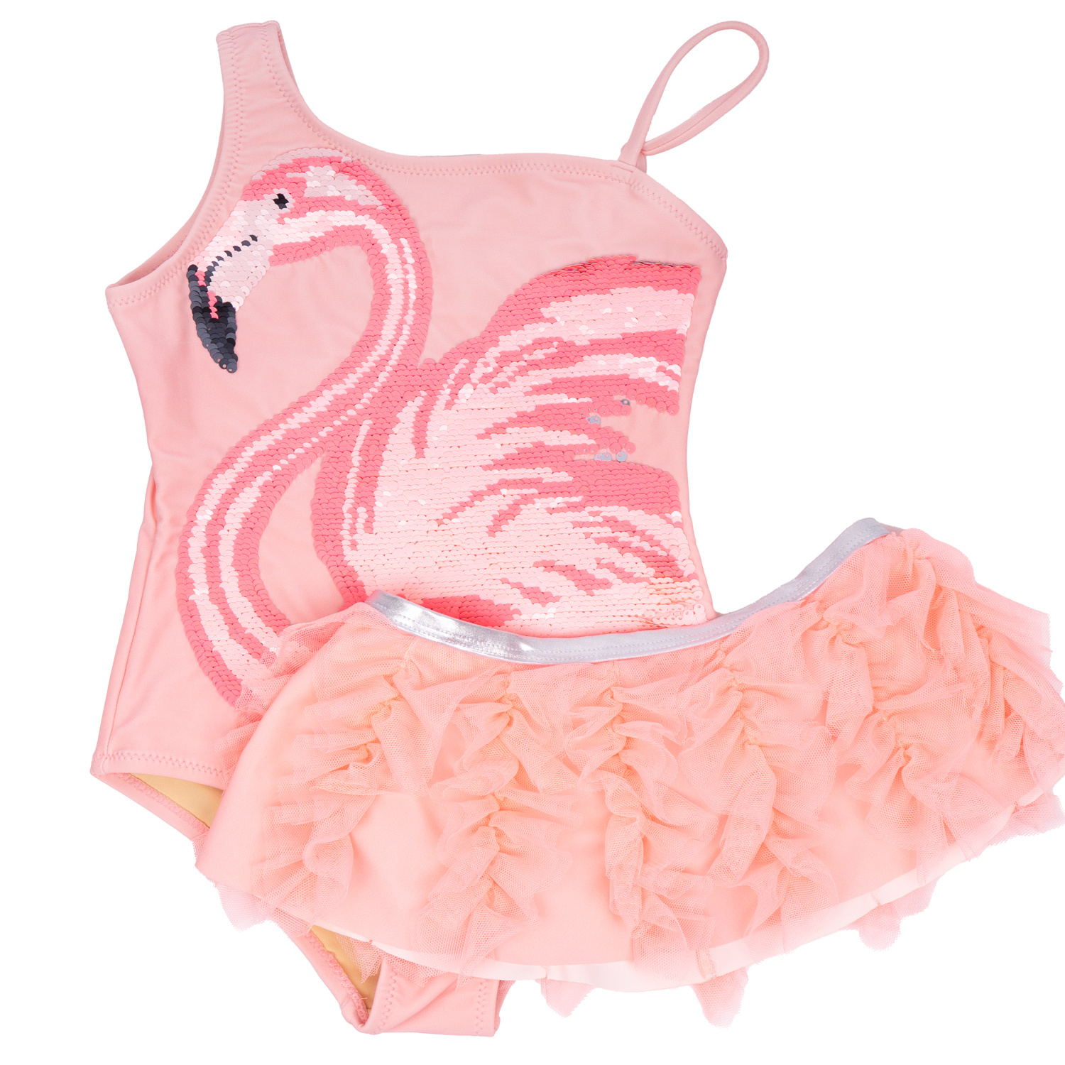 Shade Critters Shade Critters Flamingo Skirt & Sequin Swimsuit