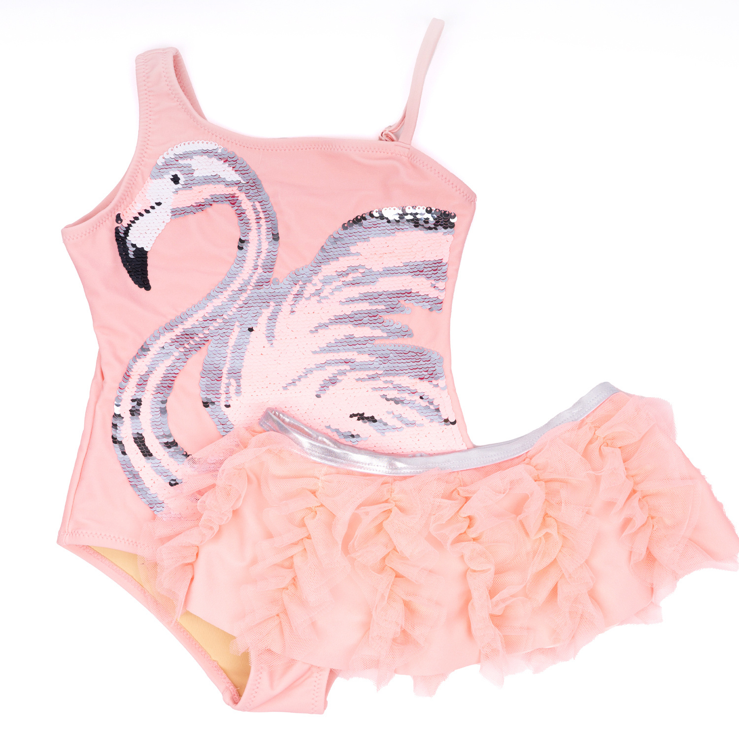 Shade Critters Shade Critters Flamingo Skirt & Sequin Swimsuit