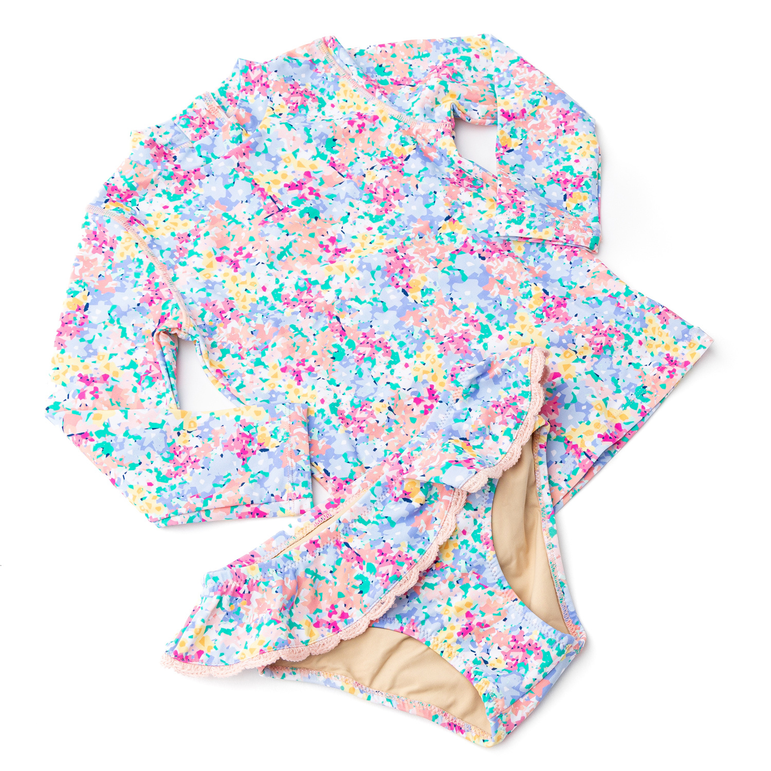 Shade Critters Shade Critters Spring Bloom Rashguard Swim Set